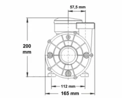 LX WTC 50M Spa Circulatiepomp 0,33 PK -Zwembaduitrustings Winkel 1808.3 1