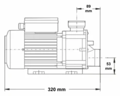 LX TDA50 Spa Circulatiepomp 0,5 PK 16 LX TDA50 Spa Circulatiepomp 0,5 PK -Zwembaduitrustings Winkel 1995.2