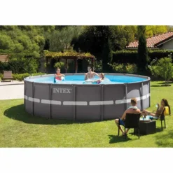 Intex Ultra Frame XTR Pool - 549 X 132 Cm - Met Zandfilterpomp En Accessoires -Zwembaduitrustings Winkel 26332 in use 1