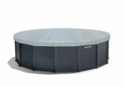 Intex Graphite Panel Pool - 478 X 124 Cm - Met Zandfilterpomp En Accessoires -Zwembaduitrustings Winkel 26384gn afdekzeil 1
