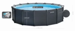 Intex Graphite Panel Pool - 478 X 124 Cm - Met Zandfilterpomp En Accessoires -Zwembaduitrustings Winkel 26384gn zwembadformaat 1