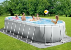 Intex Oval Prism Frame Pool - 610 X 305 X 122 Cm - Met Filterpomp En Accessoires -Zwembaduitrustings Winkel 26798gn sfeerafbeelding zonder accessoires