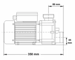 LX JA75 Spa Circulatiepomp 0,75 PK -Zwembaduitrustings Winkel 3584.2 1