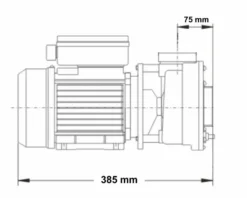 LX LP250 Spa Massagepomp 2,5 PK - 1 Speed -Zwembaduitrustings Winkel 3765.2