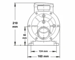 LX TDA75 Spa Circulatiepomp 0,75 PK -Zwembaduitrustings Winkel 3769.3 1