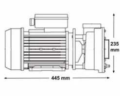 LX WP250 Spa Massagepomp 2,5 PK - 2 Speed -Zwembaduitrustings Winkel 3770.22