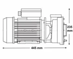 LX WP300 Spa Massagepomp 3 PK - 2 Speed -Zwembaduitrustings Winkel 3771.2bis 1