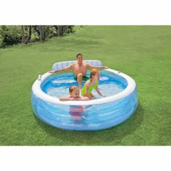 Intex Family Lounge Pool Kinderzwembad 224 X 216 X 76 Cm -Zwembaduitrustings Winkel 57190 1