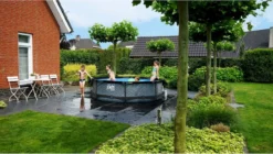 EXIT TOYS EXIT Wood Zwembad - 300 X 76 Cm - Met Filterpomp -Zwembaduitrustings Winkel 678 1200 exit 30 12 10 10 int 8