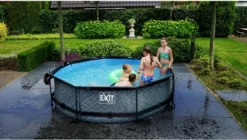 EXIT TOYS EXIT Wood Zwembad - 300 X 76 Cm - Met Filterpomp -Zwembaduitrustings Winkel 681 1200 exit 30 12 10 10 int 6