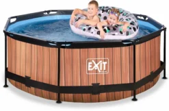 EXIT TOYS EXIT Wood Zwembad - 244 X 76 Cm - Met Filterpomp -Zwembaduitrustings Winkel 786 1200 exit 30 12 08 10 int 3