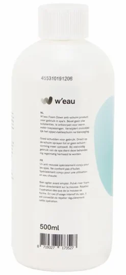 W'eau Foam Down Ontschuimingsmiddel - 500 Ml -Zwembaduitrustings Winkel 789 2 1