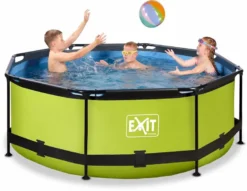 EXIT TOYS EXIT Lime Zwembad - 244 X 76 Cm - Met Filterpomp -Zwembaduitrustings Winkel 900 1161 exit 30 12 08 40 int 3