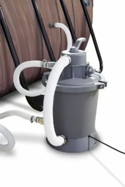 EXIT TOYS EXIT Wood Zwembad - 400 X 200 X 100 Cm - Met Zandfilterpomp En Trap -Zwembaduitrustings Winkel 900 601 exit 30 17 42 10 int 6