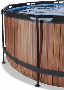 EXIT TOYS EXIT Wood Zwembad - 360 X 122 Cm - Met Zandfilterpomp En Trap -Zwembaduitrustings Winkel 900 638 exit 30 27 12 10 int 3