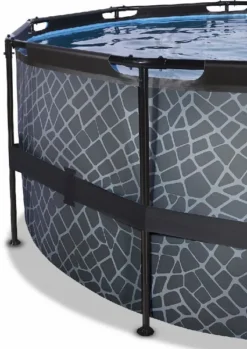 EXIT TOYS EXIT Stone Zwembad - 427 X 122 Cm - Met Zandfilterpomp En Trap -Zwembaduitrustings Winkel 900 638 exit 30 27 14 00 int 3