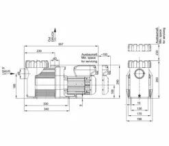 Speck Badu Prime Eco VS Variabele Zwembadpomp -Zwembaduitrustings Winkel badu 90 doorsnede 1
