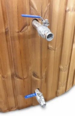 Houtgestookte Hottub Met Filteraansluiting - 4-6 Personen - Wit -Zwembaduitrustings Winkel connenctions of filtration 1