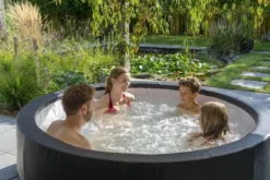 EXIT TOYS EXIT Leather Premium Opbouw Spa - 4-6 Persoons -Zwembaduitrustings Winkel exit leather premium 6 opblaasbare spa sfeer tuin 2