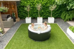 EXIT TOYS EXIT Silver Classic Opblaasbare Spa - 3 Persoons -Zwembaduitrustings Winkel exit silver classic opblaasbare spa 3 persoons in tuin sfeer boven