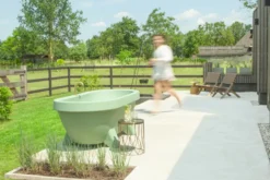 Gardentub Tuinbad - Antraciet -Zwembaduitrustings Winkel gt lime green model loopt resultaat