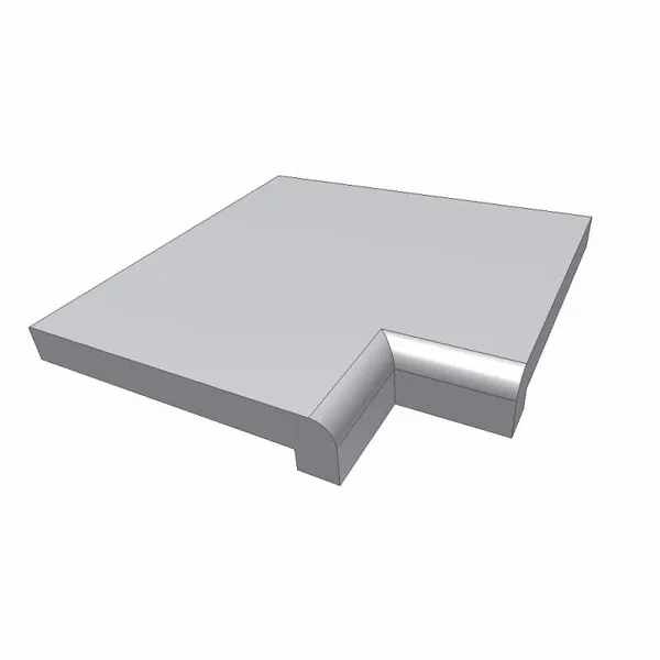 Randtegel Bluestone Gezoet - Hoek 90° 2 Randtegel Bluestone Gezoet - Hoek 90° - Afbeelding 2