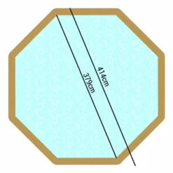 Tropic Octo 414 Houten Zwembad (hoogte 1,20) -Zwembaduitrustings Winkel houtenzwembad2