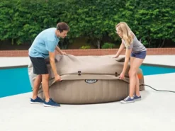 Intex Pure Spa Isolerende Beschermhoes - Ø 196 Cm 7 Intex Pure Spa Isolerende Beschermhoes - Ø 196 Cm -Zwembaduitrustings Winkel intex afdekhoes3