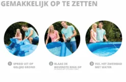 Intex Easy Set Pool - 457 X 122 Cm - Met Filterpomp En Accessoires 10 Intex Easy Set Pool - 457 X 122 Cm - Met Filterpomp En Accessoires -Zwembaduitrustings Winkel intexeasyset instructies 12