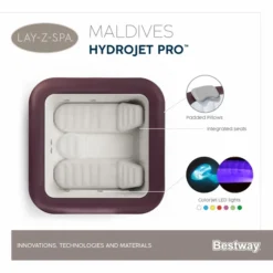 Bestway Lay-Z Spa Maldives HydroJet Pro Opblaasbare Spa - 7 Persoons -Zwembaduitrustings Winkel maldives spa
