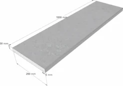 Scandi Roc Modena Randtegel - Shadow Grey -Zwembaduitrustings Winkel scandi roc modena randtegel afmetingen 1