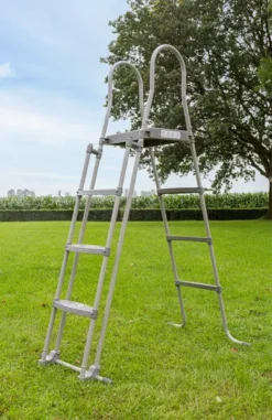 W'eau Steel Frame Zwembad - 427 X 122 Cm - Met Filterpomp En Accessoires -Zwembaduitrustings Winkel w eau zwembadtrap